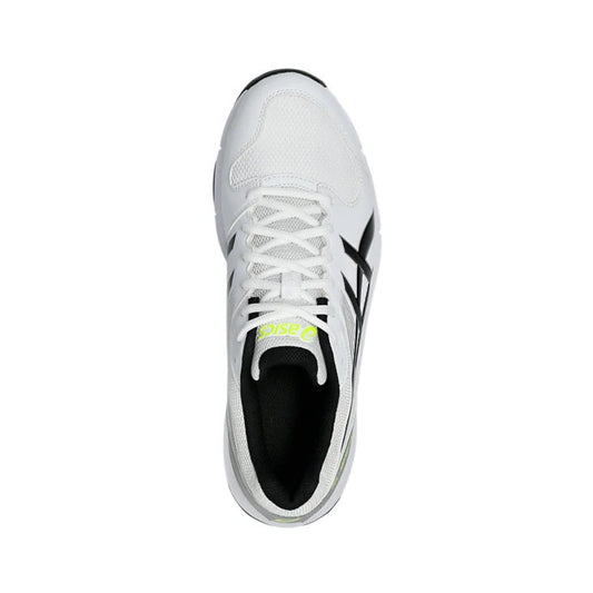 ASICS GEL‑100 NOT OUT Cricket Shoes – White / Black