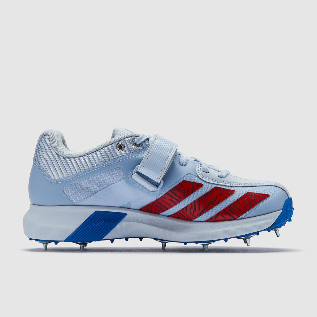 Adidas Adipower Incurza Cricket Spike Shoes Cloud White / Lucid Blue / Solar Red
