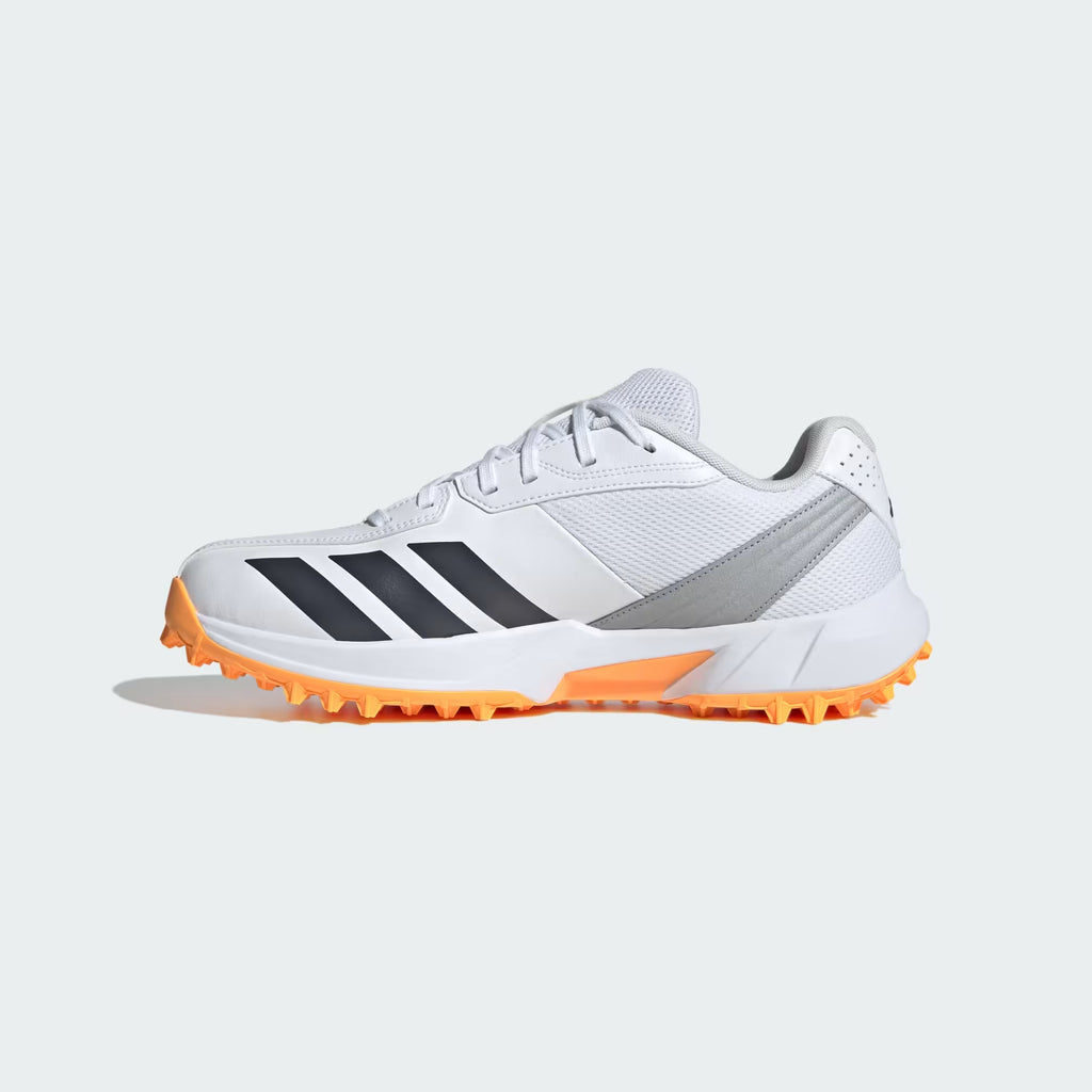 Adidas 22YDS Spikeless Cricket Shoes Cloud White / Aurora Onix / Lucid Tangerine