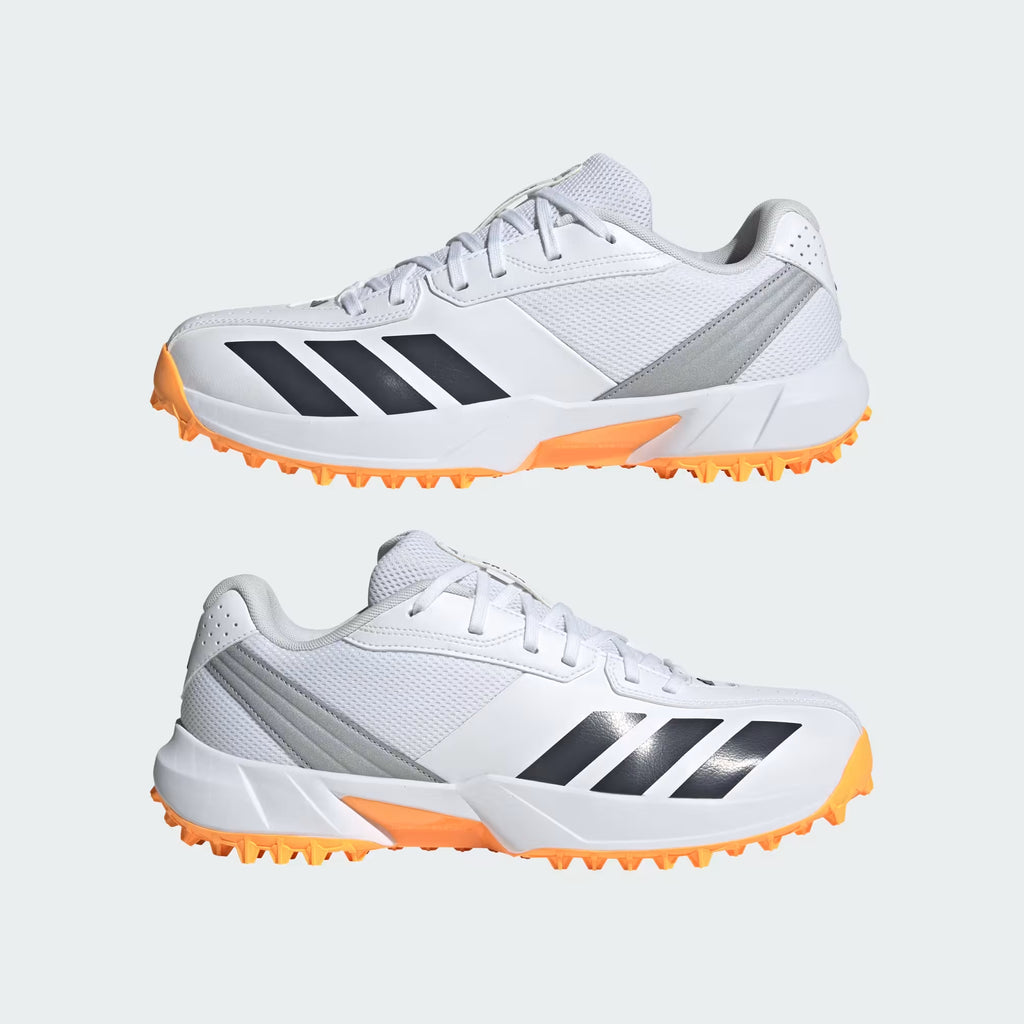 Adidas 22YDS Spikeless Cricket Shoes Cloud White / Aurora Onix / Lucid Tangerine
