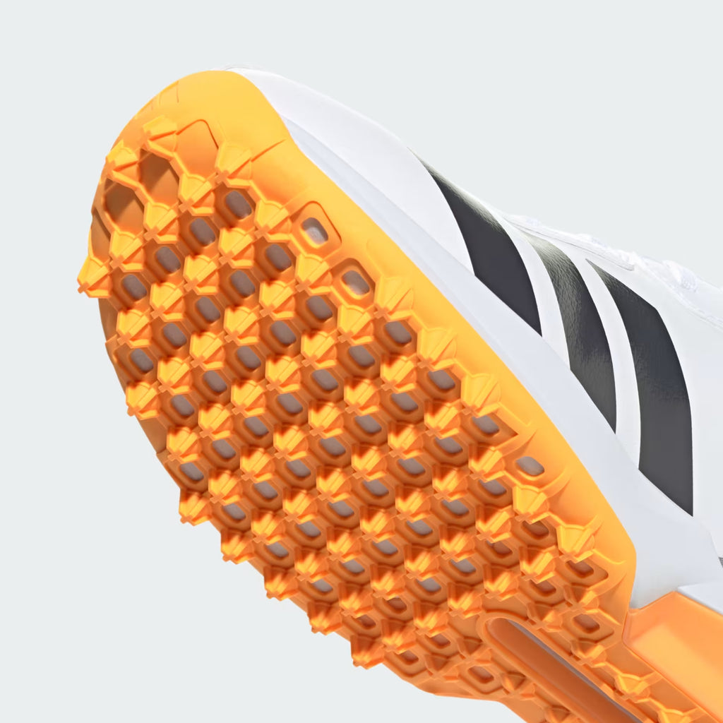 Adidas 22YDS Spikeless Cricket Shoes Cloud White / Aurora Onix / Lucid Tangerine