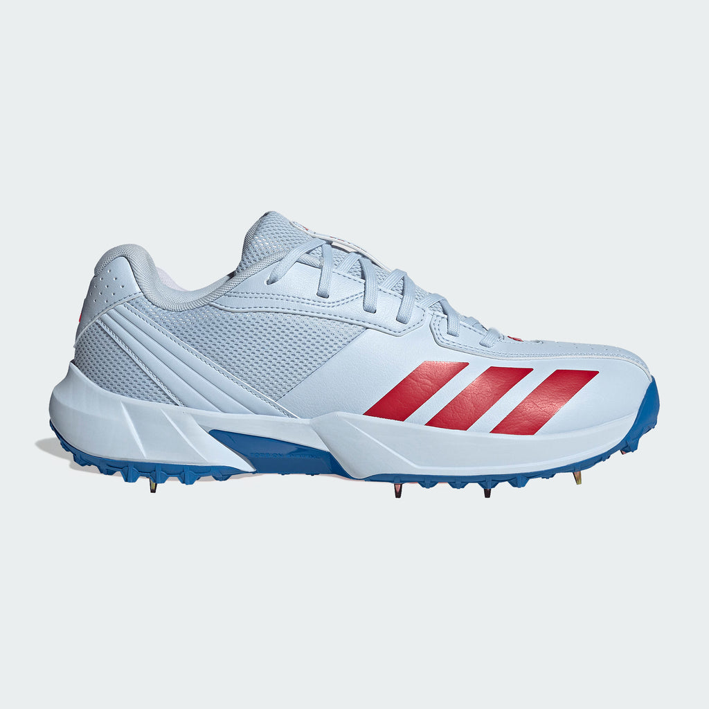 adidas 22YDS Spike Cricket Shoes Crystal Sky / Pure Ruby / Bright Royal