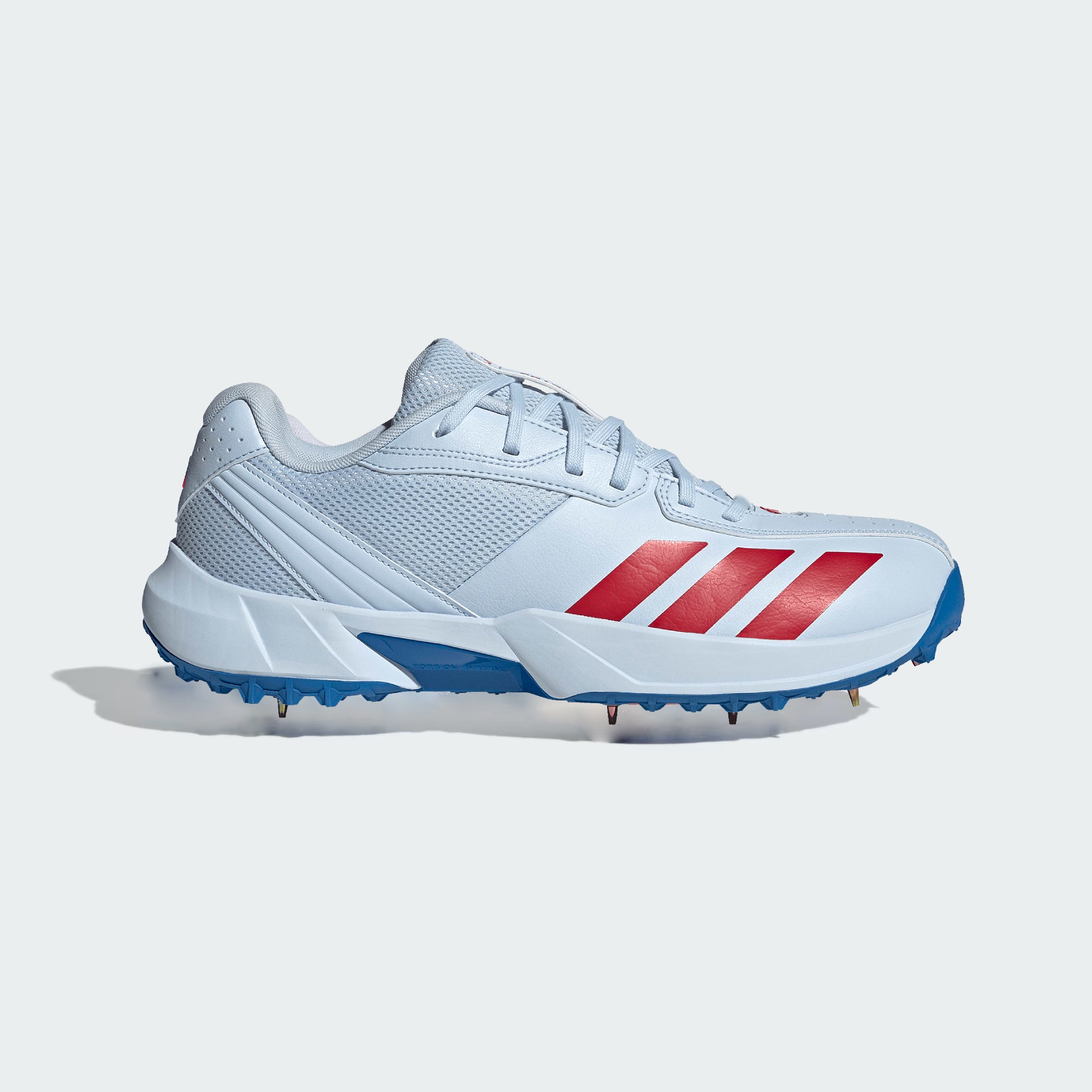 adidas 22YDS Spike Cricket Shoes Crystal Sky / Pure Ruby / Bright Royal