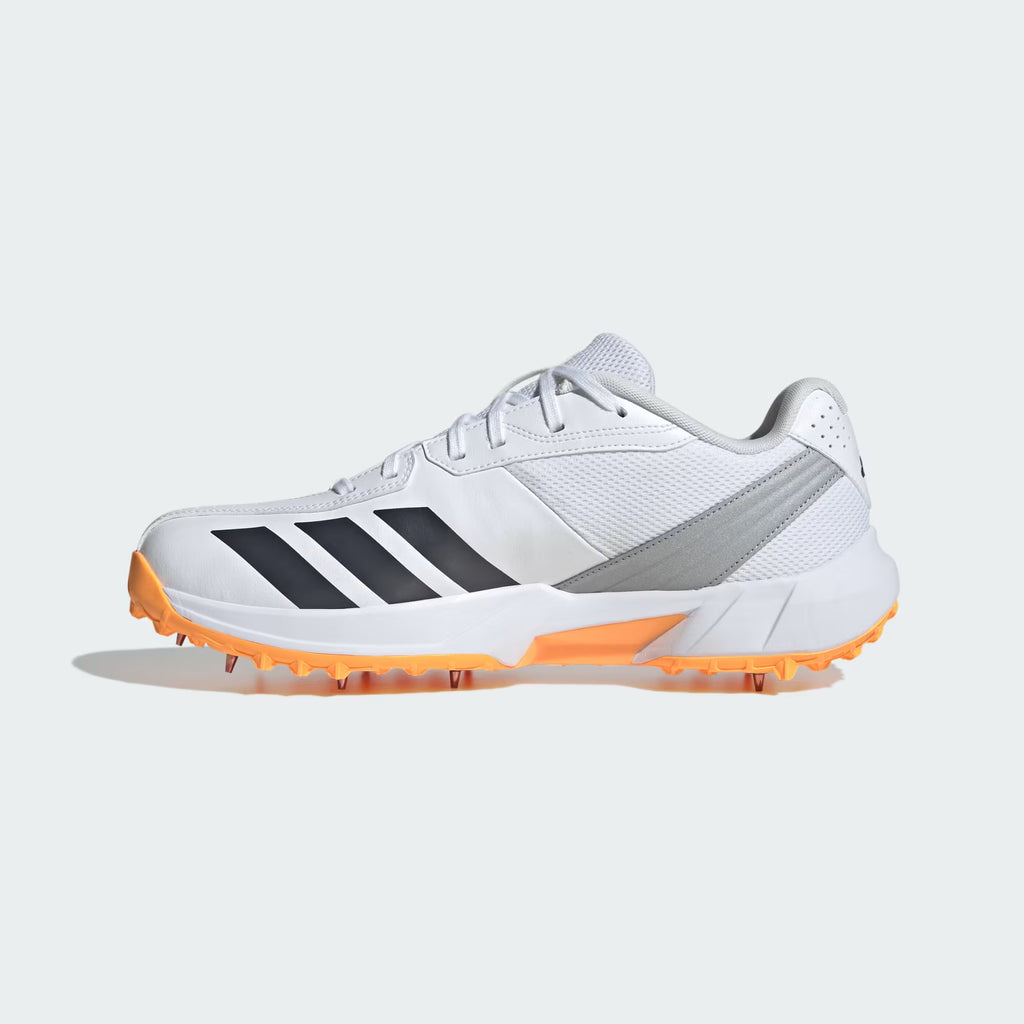 22YDS Spike Cricket Shoes Cloud White / Aurora Onix / Lucid Tangerine