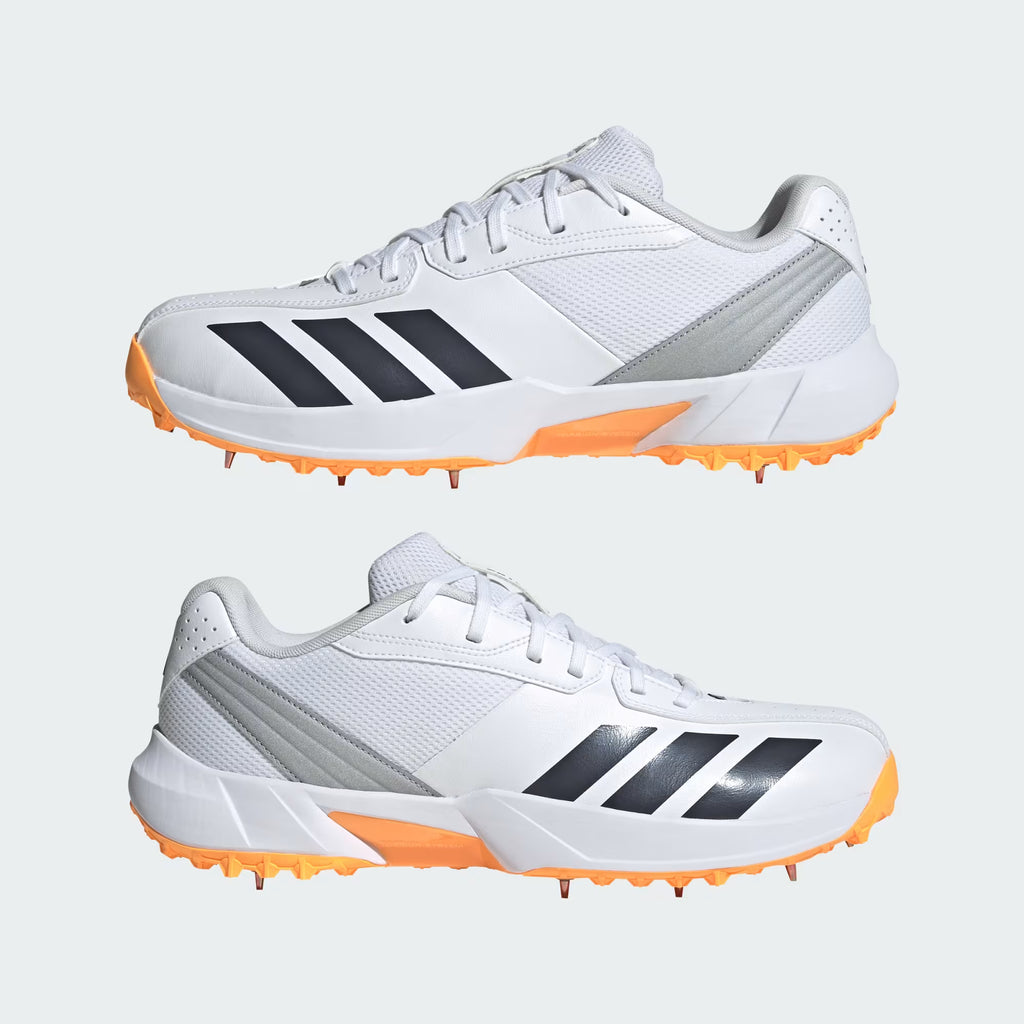 22YDS Spike Cricket Shoes Cloud White / Aurora Onix / Lucid Tangerine