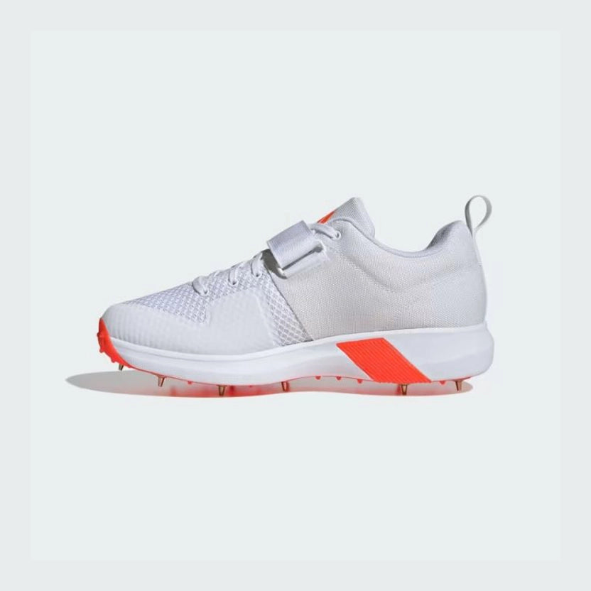 Adidas Adipower Vector 20 – Cloud White / Lucid Blue / Solar Red Cricket Shoes
