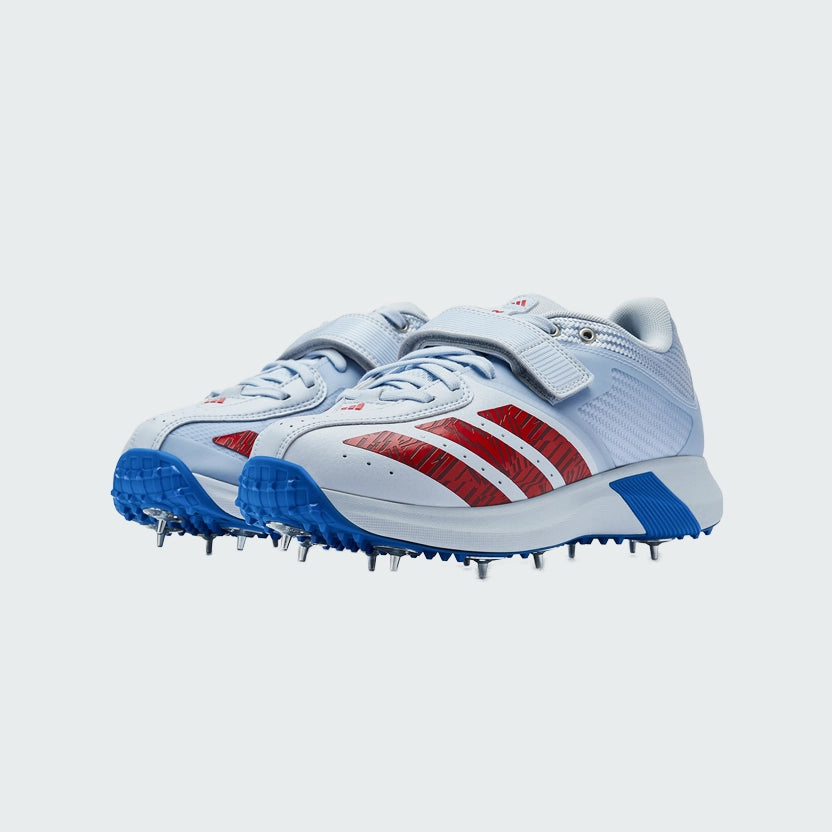 Adidas Adipower Incurza Cricket Spike Shoes Cloud White / Lucid Blue / Solar Red