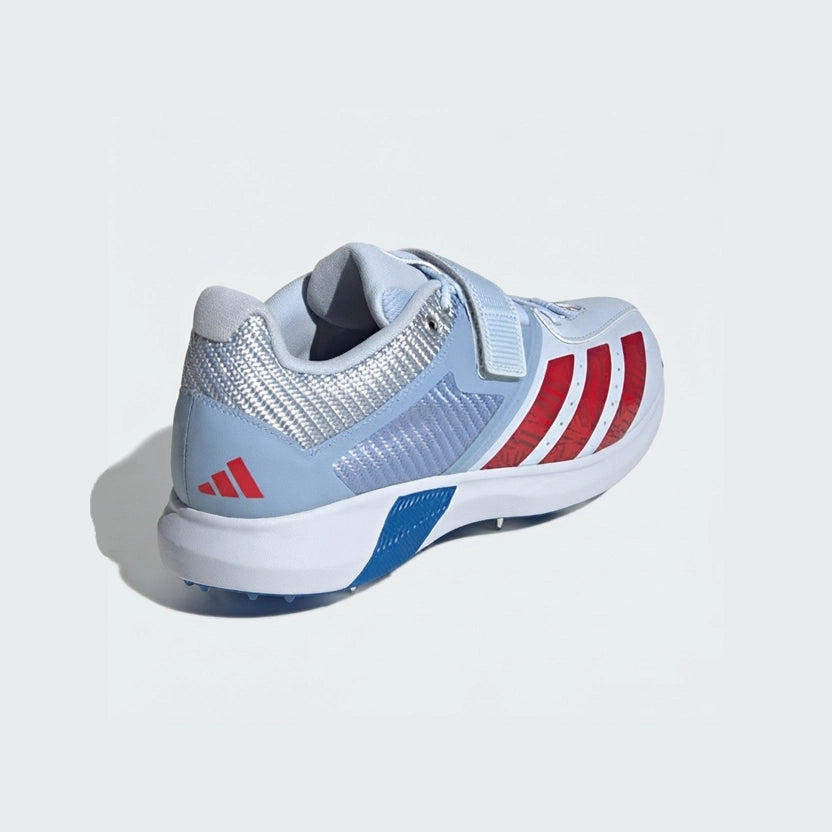 Adidas Adipower Incurza Cricket Spike Shoes Cloud White / Lucid Blue / Solar Red