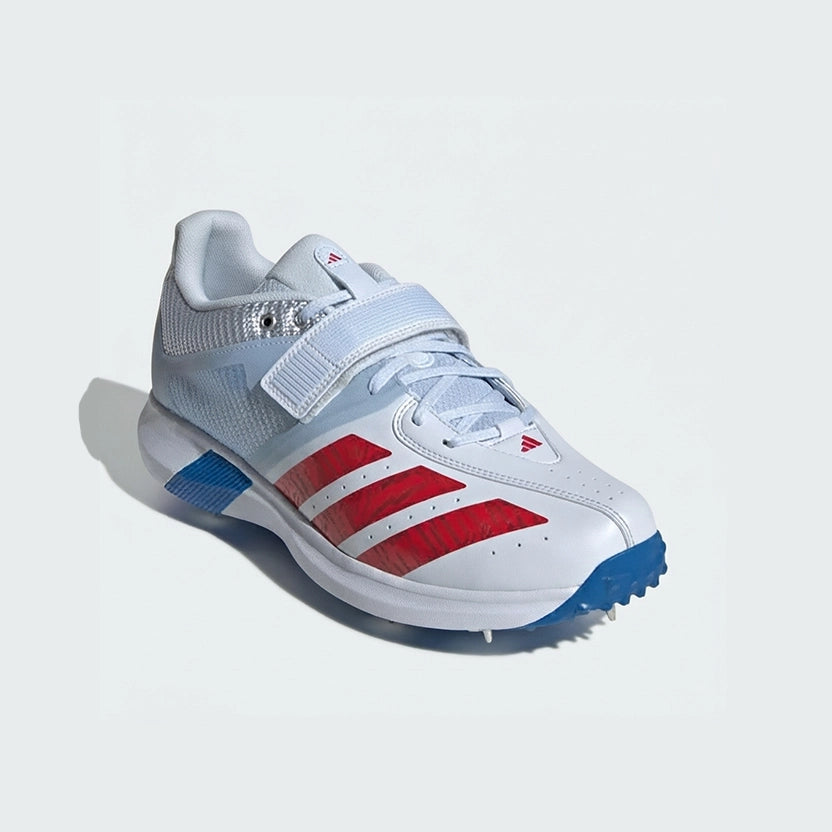 Adidas Adipower Incurza Cricket Spike Shoes Cloud White / Lucid Blue / Solar Red