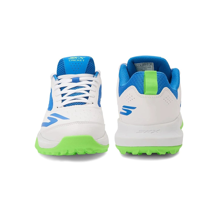 Skechers Cricket Elite – Rubber Stud Edition White/Blue/Lime