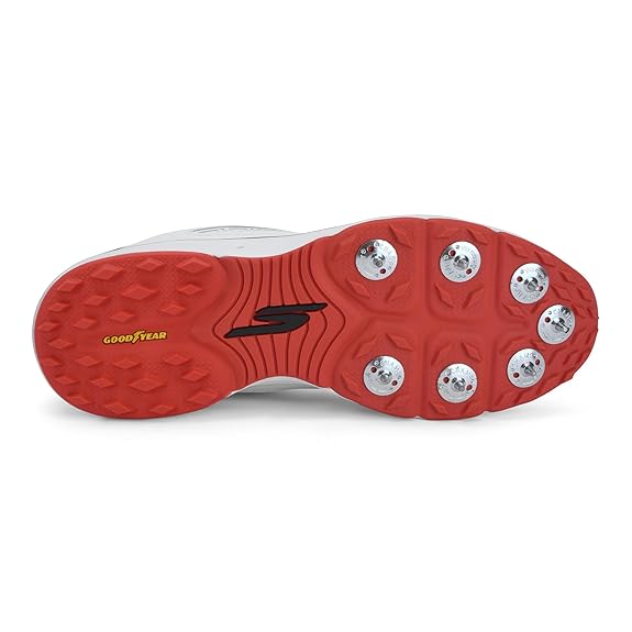 Sketchers Cricket Elite Spkies White/Black/Red