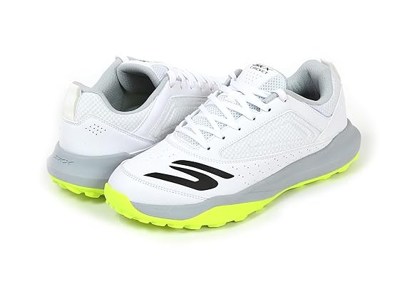 Skechers Cricket Elite – All-Rounder Rubber Cleat Edition White/Yellow