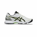 ASICS 350 Not Out FF white and black cricket shoes – side view