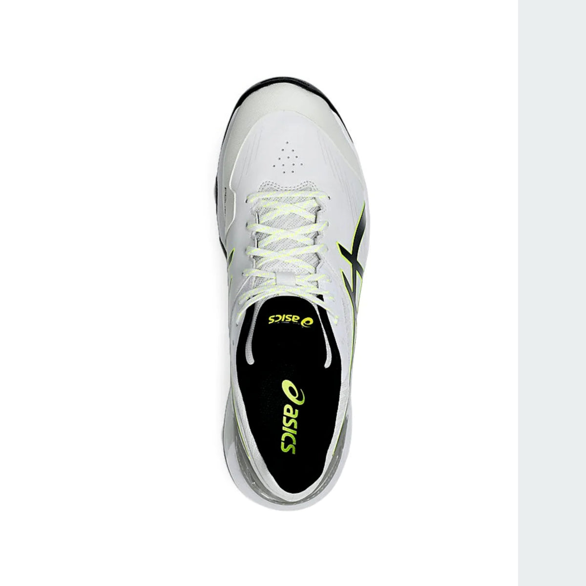ASICS 350 Not Out OFF cricket spike shoes – front angle view