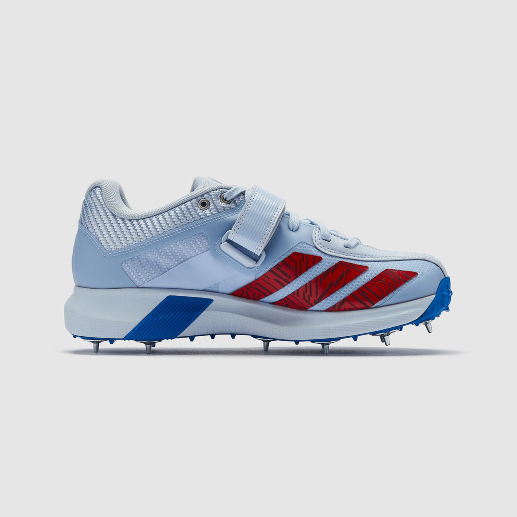 Adidas Adipower Incurza Cricket Spike Shoes Cloud White / Lucid Blue / Solar Red
