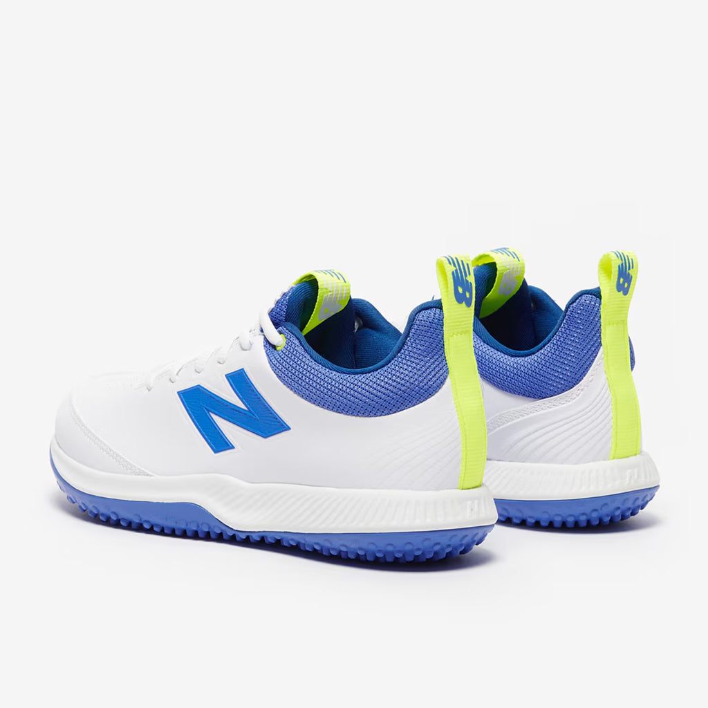 New Balance CK4020 N5 Cricket Shoes (White / Blue turf version)