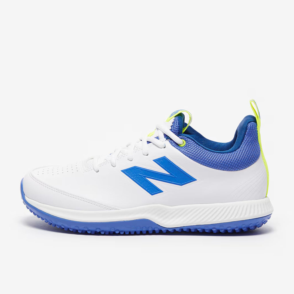 New Balance CK4020 N5 Cricket Shoes (White / Blue turf version)