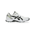 ASICS GEL‑100 NOT OUT Cricket Shoes – White / Safety Yellow