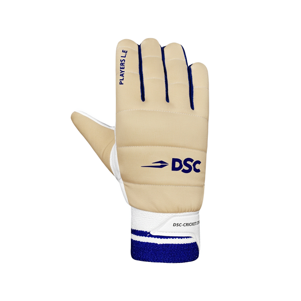Back view of DSC Players L.E cricket inner gloves with padded finger sections