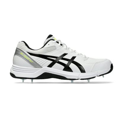 ASICS GEL‑100 NOT OUT Cricket Shoes – White / Black