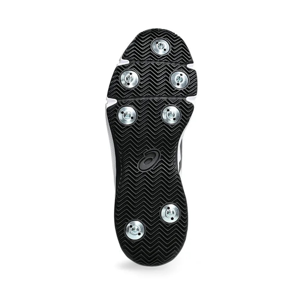 ASICS GEL‑100 NOT OUT Cricket Shoes – White / Black