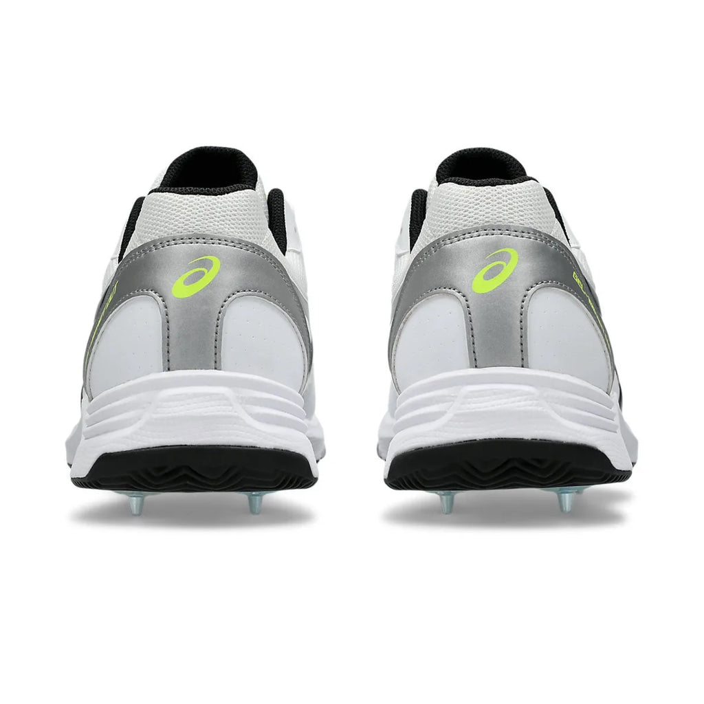 ASICS GEL‑100 NOT OUT Cricket Shoes – White / Black