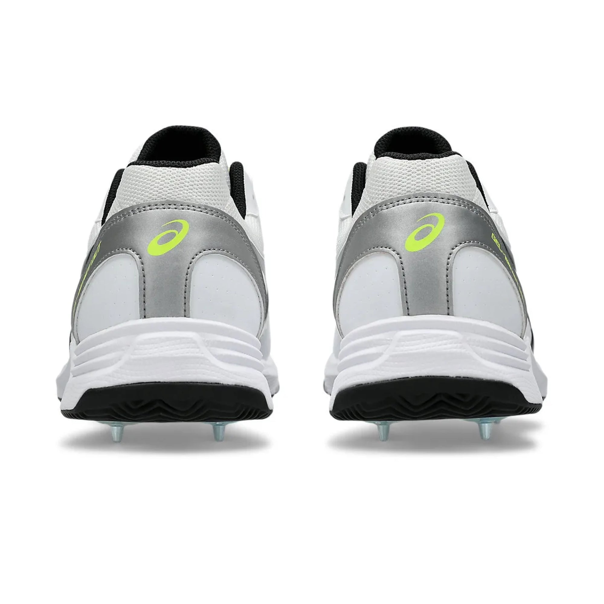 ASICS GEL‑100 NOT OUT Cricket Shoes – White / Black