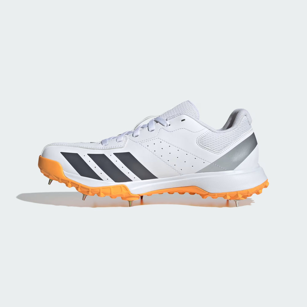 Adidas Howzat Spike Cricket Trainers Cloud White / Aurora Onix / Lucid Tangerine