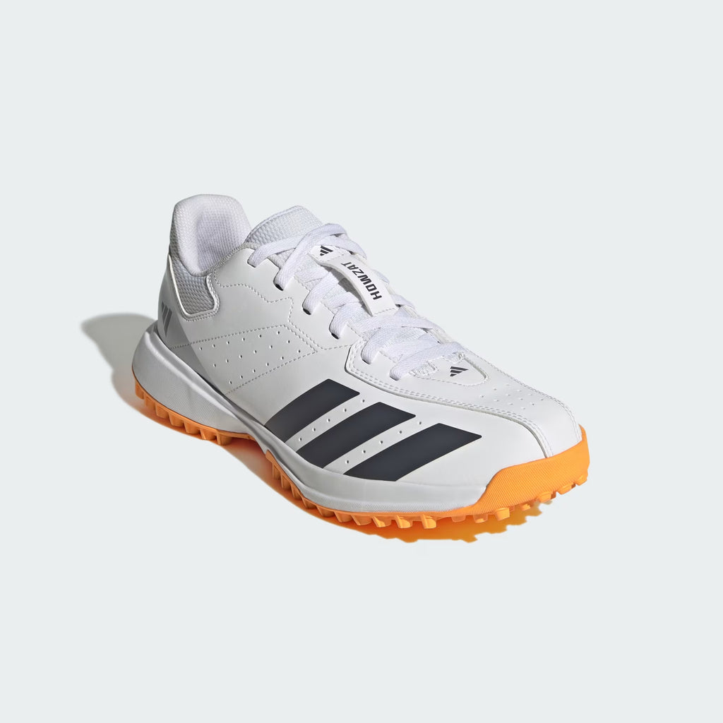 adidas Howzat Spikeless Cricket Shoes Cloud White / Aurora Onix / Lucid Tangerine