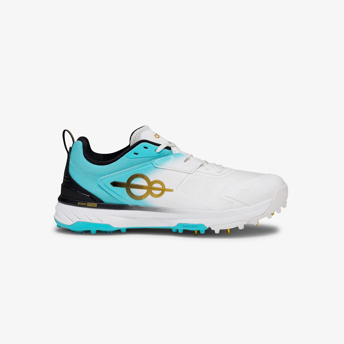 cricket-shoes-with-spikes-outsole-gold-studs- Pakistan