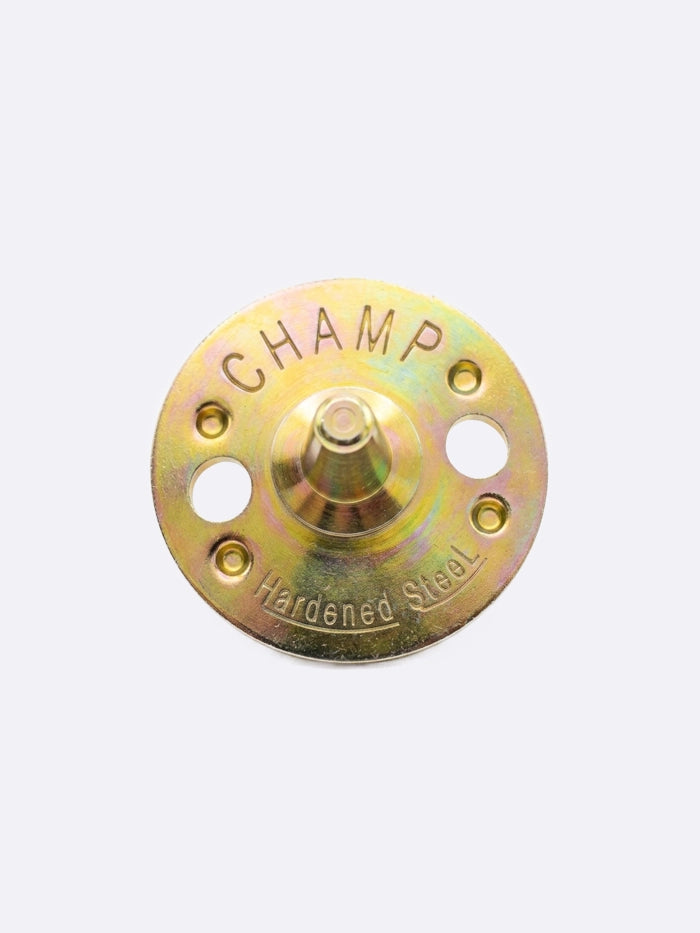 Champ Hardened Steel Shoe Studs – Gold Zinc-Plated Spikes